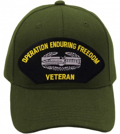Baseball Caps Combat Action Badge - Operation Enduring Freedom Veteran Hat/Ballcap Adjustable One Size Fits Most - Olive Gree...