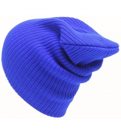 Skullies & Beanies Unisex Beanie Skull Cap Circle Neck Warmer Gifts Comfortable Soft Slouchy Warm Scarf and Hat - Wool Blue -...