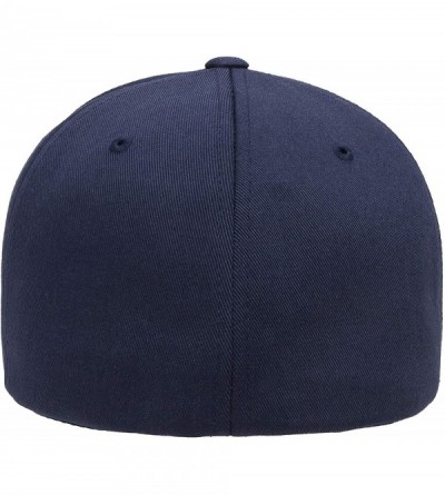 Baseball Caps Unisex Wooly Combed Twill Cap - 6277 - Navy - CE184EXRHUY $19.08