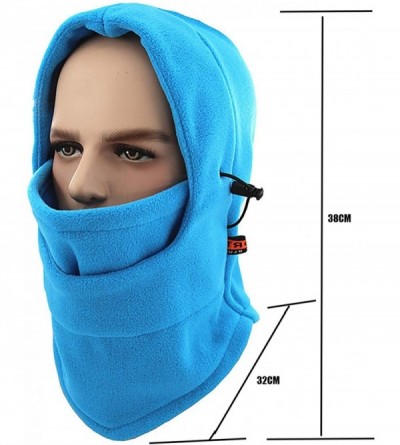 Balaclavas Balaclava Windproof Ski Face Mask Warm Fleece Ear-Flap Winter Hats Hoodie MK9 - Purple - C618LDQ838M $10.88