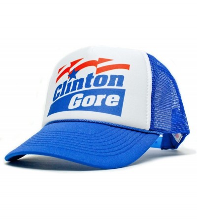 Baseball Caps Unisex-Adult Trucker Hat -One-Size Curved Bill Truckers - Clinton_gore_royal_curv - CS1256M6CHX $22.09