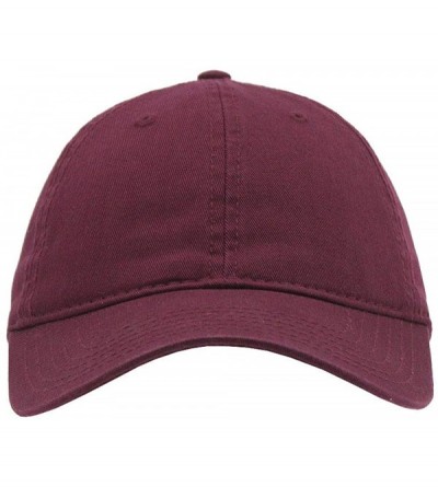 Baseball Caps Classic Washed Cotton Twill Low Profile Adjustable Baseball Cap - Maroon - CT128GCV4L9 $10.89