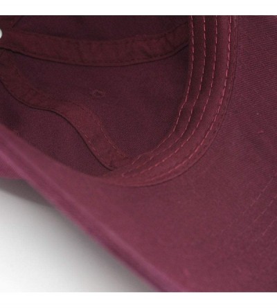 Baseball Caps Classic Washed Cotton Twill Low Profile Adjustable Baseball Cap - Maroon - CT128GCV4L9 $10.89