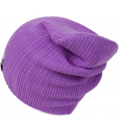 Skullies & Beanies Soft Ribbed Slouchy Beanie - Radiant Orchid - CU11Y94P5O1 $11.31