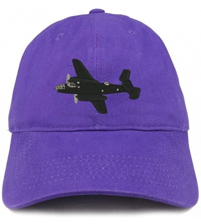 Baseball Caps Warbirds Plane Embroidered Unstructured Cotton Dad Hat - Purple - CS18S4G430L $19.97