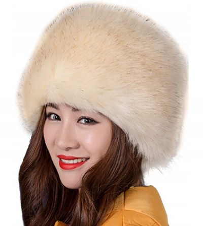 Skullies & Beanies Women's Warmth Furry Russian Winter Beanie Hat - Yellowtip - CB12NZBC879 $15.49