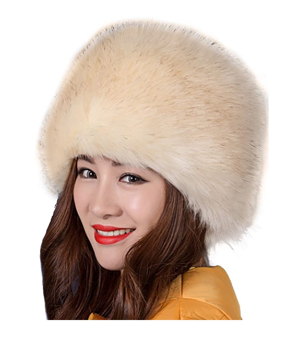 Skullies & Beanies Women's Warmth Furry Russian Winter Beanie Hat - Yellowtip - CB12NZBC879 $15.49