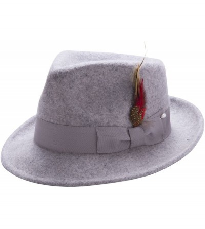 Fedoras Bogart Men's Felt Hat - Grey - CF11H4GYO2Z $81.70