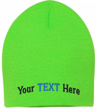 Skullies & Beanies Skull Knit Hat with Custom Embroidery Your Text Here or Logo Here One Size SP08 - C6180NH699R $21.15