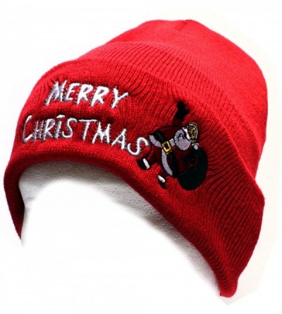 Skullies & Beanies Christmas Sk901 Santa Ski Winter Wool Hat - Red - CG11BLIMV63 $15.71