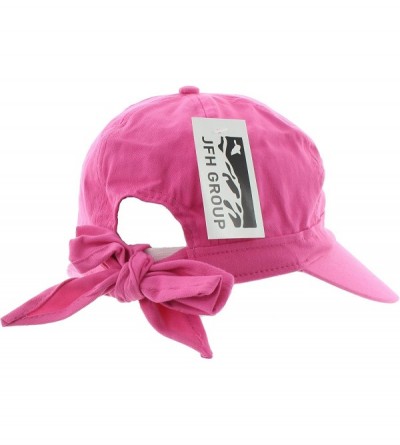 Visors Women's Classic Quintessential Sun Wide Visor Golf Hat - Hot Pink - CF182S2384A $12.72