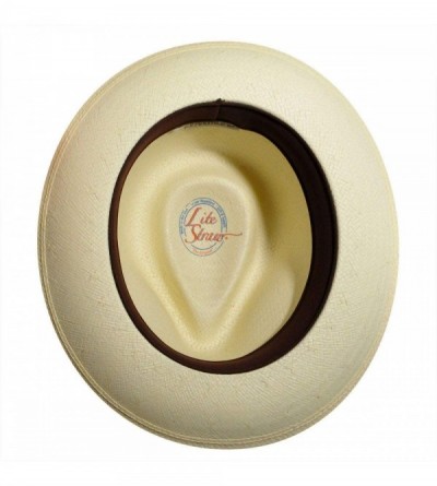 Fedoras Men's Soho Stroller Hat with Lear Band - Natural - CF127F3WY7N $43.07