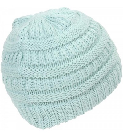 Skullies & Beanies Mommy/Daughter Soft Beanie Combo - Mint - CJ18HZ3GWKC $15.49