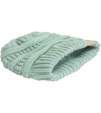 Skullies & Beanies Mommy/Daughter Soft Beanie Combo - Mint - CJ18HZ3GWKC $15.49