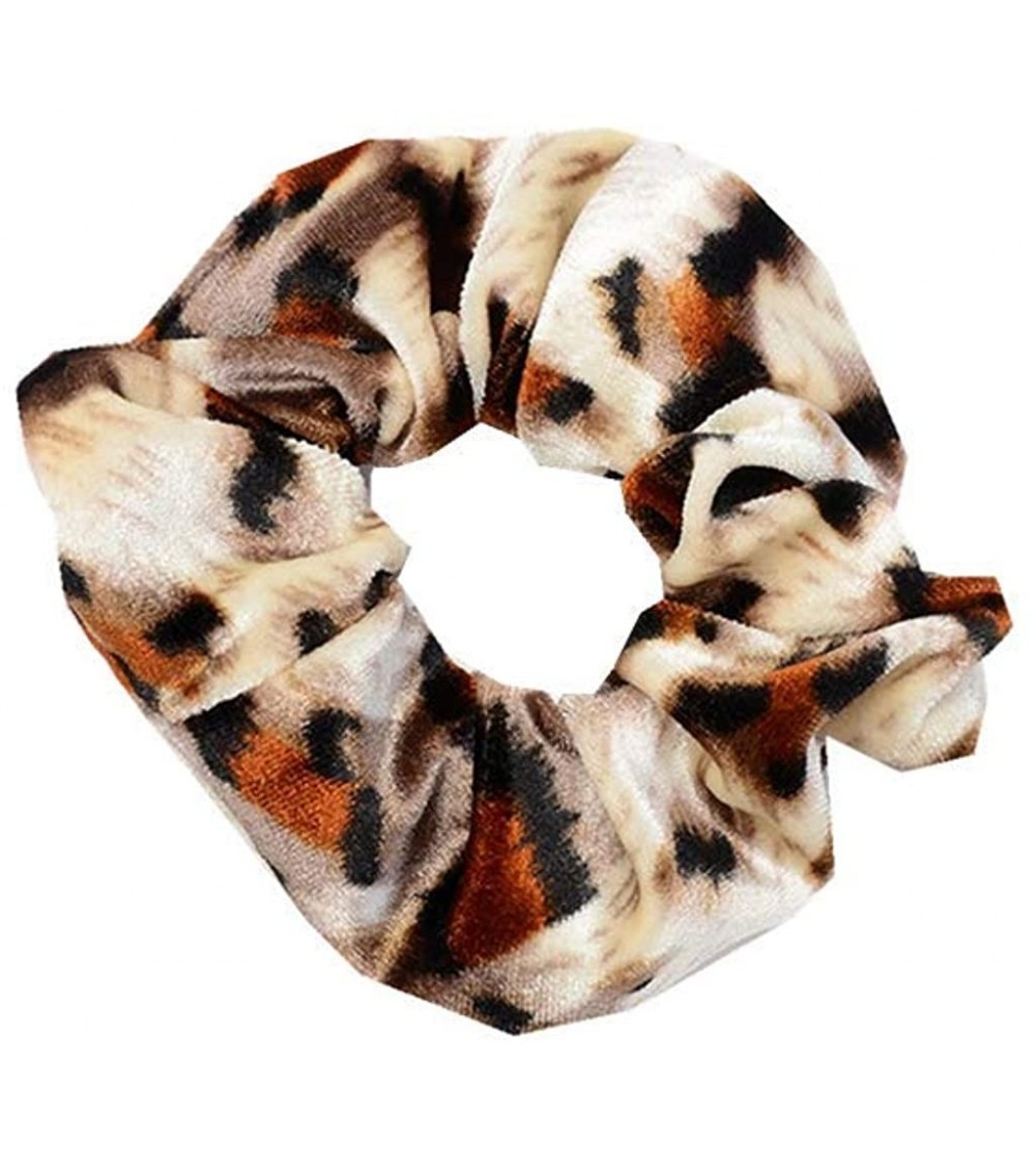 Headbands Accessories Women Headband Elastic Leopard Ponytail Scrunchie 5 in 1 Headwrap Hair Band - D - CY18LHCNSWD $12.03