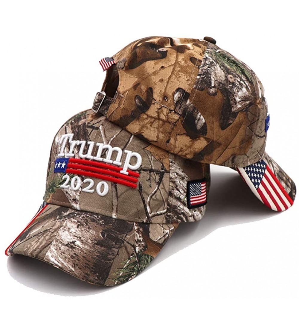 Skullies & Beanies Donald Trump Hat- 2020 Keep America Great- Make America Great Again- Adjustable Baseball Hat - Camo1 - CJ1...