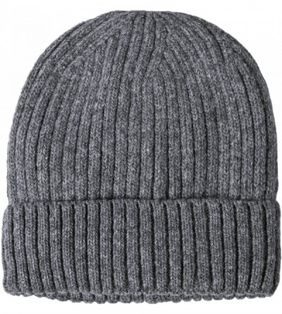 Skullies & Beanies Winter Hats for Men Wool Knit Slouchy Beanie Hats Warm Baggy Skull Cap - Style01 Gray - C9184ROC69X $7.95