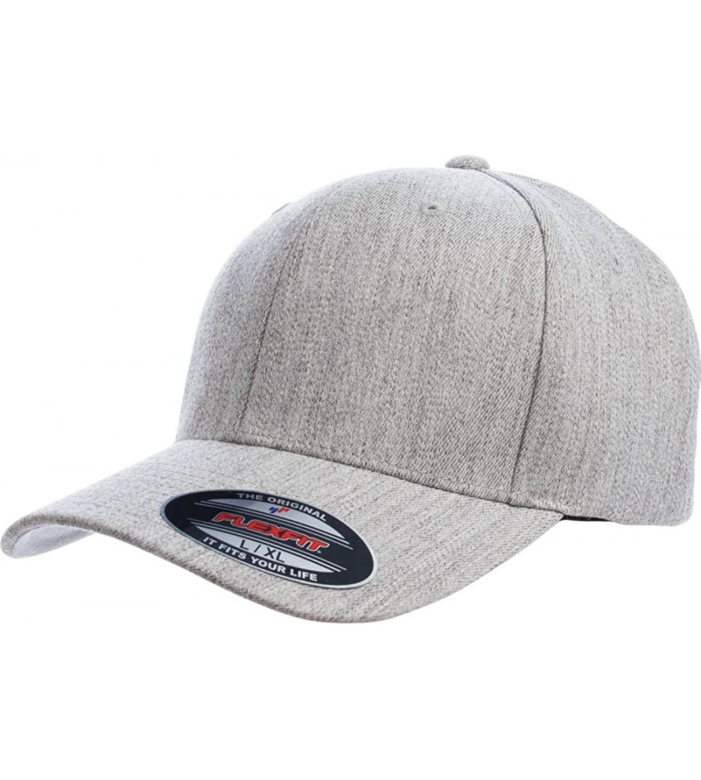 Baseball Caps Wooly Blend 6-Panel Cap (6477) - Heather Grey - CO12CMW09F1 $17.90