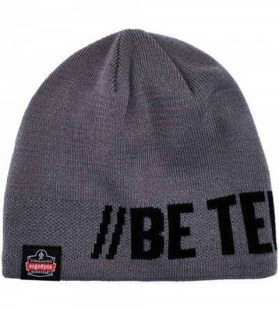 Skullies & Beanies N-Ferno 6819BT Be Tenacious Beanie-- Gray - Gray - CF118RVN9NV $14.89