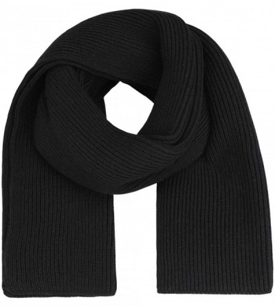 Skullies & Beanies Men Winter Warm Knit Beanie Hat+Infinity Scarf & Touch Screen Gloves Set for Men - Black - CT18MGX2DWO $19.92
