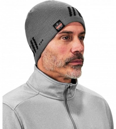 Skullies & Beanies N-Ferno 6819BT Be Tenacious Beanie-- Gray - Gray - CF118RVN9NV $14.89