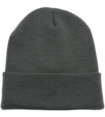 Skullies & Beanies Warm Winter Hat Knit Beanie Skull Cap Cuff Beanie Hat Winter Hats for Men - Stone - CS12NUBK1NQ $15.27