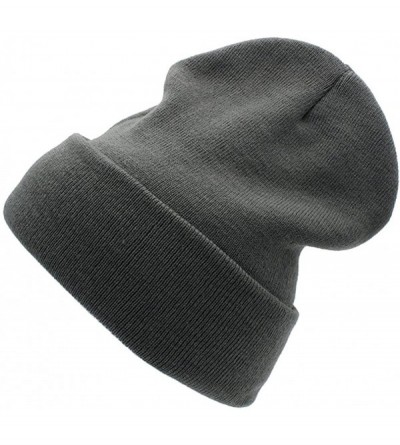 Skullies & Beanies Warm Winter Hat Knit Beanie Skull Cap Cuff Beanie Hat Winter Hats for Men - Stone - CS12NUBK1NQ $9.91