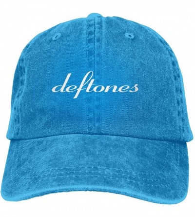 Baseball Caps Custom Deftones Adult Cowboy Hat Baseball Cap Adjustable Athletic Customized Awesome Hat - Blue - C118N6SWE9X $...