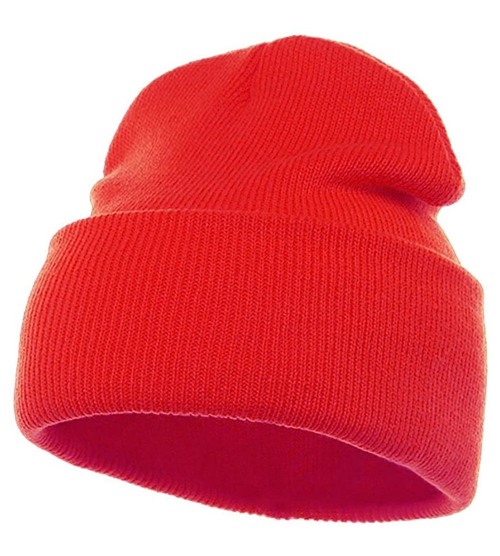 Skullies & Beanies Long Beanie - Red - C9119FMN8EB $8.18