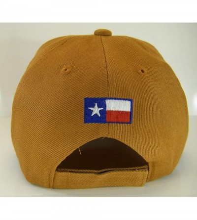 Baseball Caps Texas Longhorn & State Flag Adjustable Baseball Cap - Burnt Orange - C618RE8LYA2 $9.93