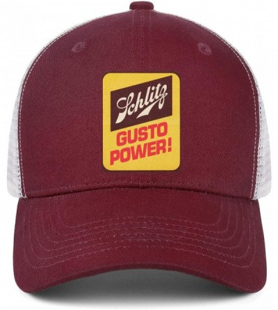 Baseball Caps Danny-Schlitz- Woman Man Baseball Caps Cotton Trucker Hats Visor Hats - Burgundy-23 - CV18U8X6KRQ $20.17