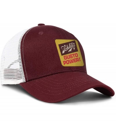 Baseball Caps Danny-Schlitz- Woman Man Baseball Caps Cotton Trucker Hats Visor Hats - Burgundy-23 - CV18U8X6KRQ $20.17