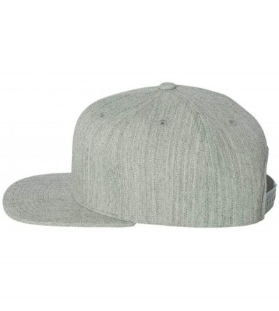 Baseball Caps One Ten Flat Bill Snapback Cap - 110F - Heather - C711IRYMKGF $8.31