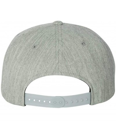 Baseball Caps One Ten Flat Bill Snapback Cap - 110F - Heather - C711IRYMKGF $8.31