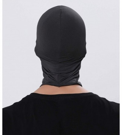 Balaclavas Ultra Thin CS Outdoor Balaclava Lycra Face Mask Cycling Hood Hat - Black C - CA196UD3C4O $12.92