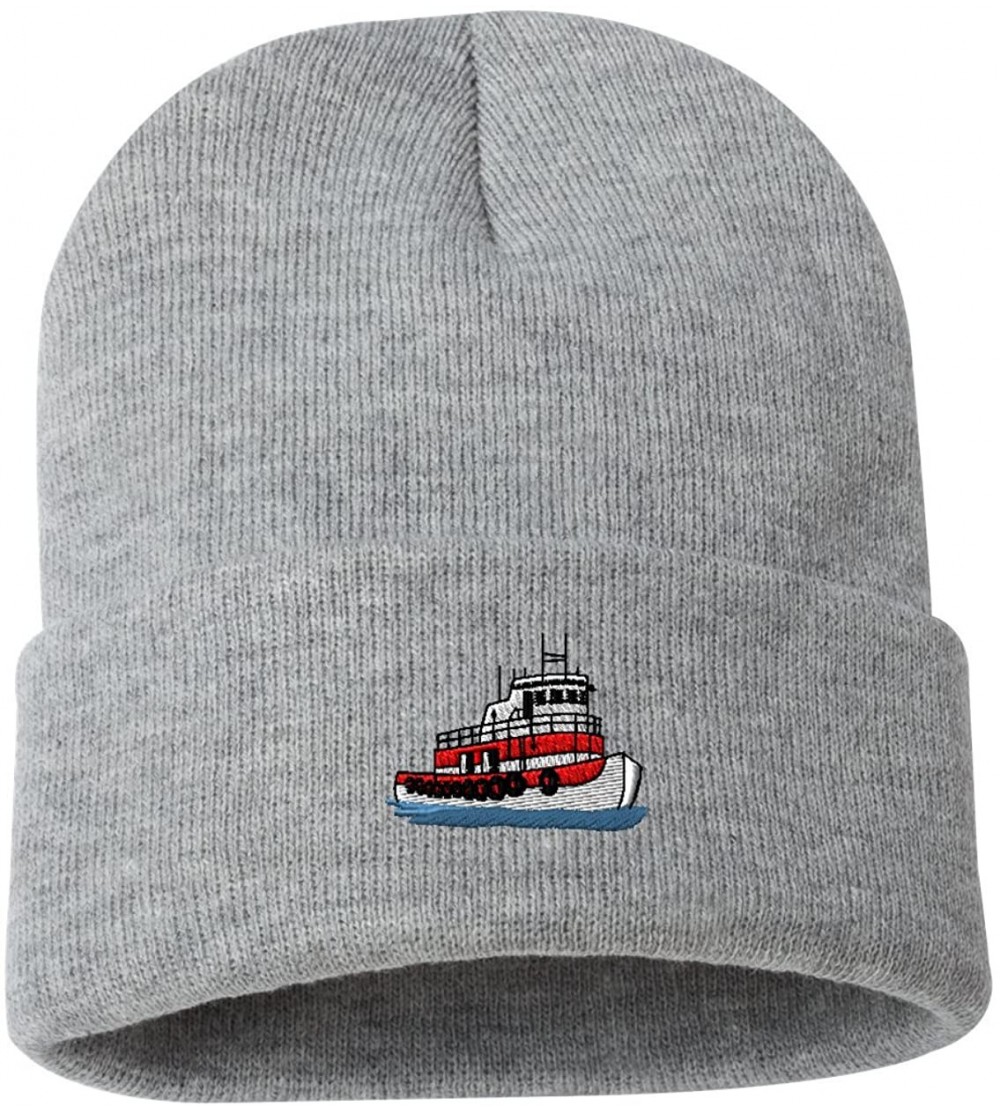 Skullies & Beanies Tugboat Custom Personalized Embroidery Embroidered Beanie - Silver - CD12N37CN17 $19.07