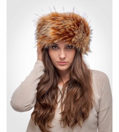Bomber Hats Faux Fur Trimmed Winter Hat for Women - Classy Russian Hat with Fleece - Beige - Partridge - CD192L8NO9K $18.85