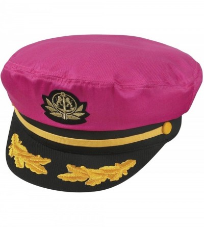 Baseball Caps Original Flag Ship Yacht Cap. One Size Fits Most - Pink - C211NK53ETX $24.31