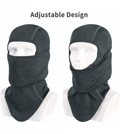 Balaclavas Balaclava Sun Protection Face Mask Adjustable Breathable Full Face Cover - Gray - CJ1966HKZ94 $10.35