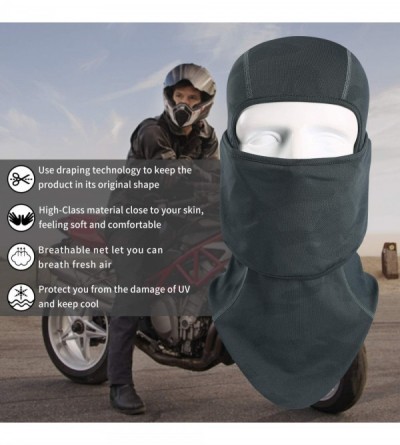 Balaclavas Balaclava Sun Protection Face Mask Adjustable Breathable Full Face Cover - Gray - CJ1966HKZ94 $10.35