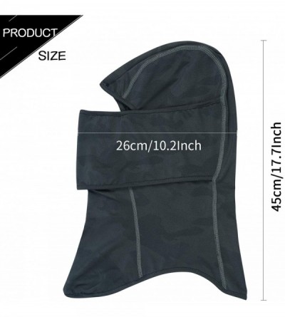 Balaclavas Balaclava Sun Protection Face Mask Adjustable Breathable Full Face Cover - Gray - CJ1966HKZ94 $10.35