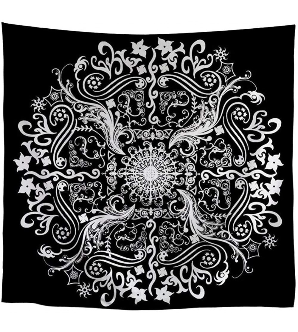 Headbands Single Side Print Mandala Bandana Square Handkerchief Girl Wrap - Mandala - C0197UWY6CH $15.32