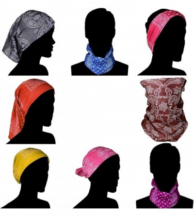 Headbands Single Side Print Mandala Bandana Square Handkerchief Girl Wrap - Mandala - C0197UWY6CH $15.32