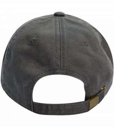 Baseball Caps Latinas Dad Hat Cotton Baseball Cap Polo Style Low Profile - Charcoal - CP1865A2GS4 $8.63