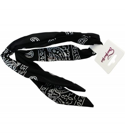 Headbands Paisley Bandana Headbands-5 PC with Wire Headband-Hair Accessories-Christmas Gifts - Dark - CN128CYC8LB $11.99