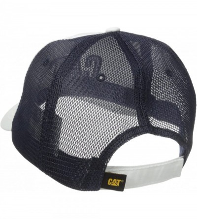 Baseball Caps Men's Trademark Mesh Cap - White/Navy - CK11IZKBJCH $13.20