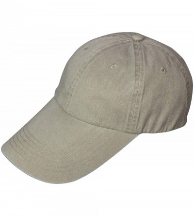 Baseball Caps Washed Cotton Swordfish Cap - Sand - CQ19659HZUU $15.33