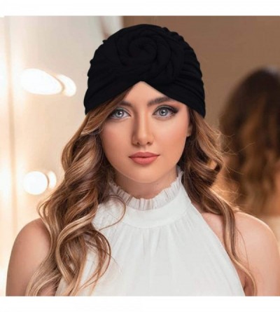 Skullies & Beanies Women Pre-Tied Bonnet Turban for Women Printed Turban African Pattern Knot Headwrap Beanie - C8192UYENKX $...