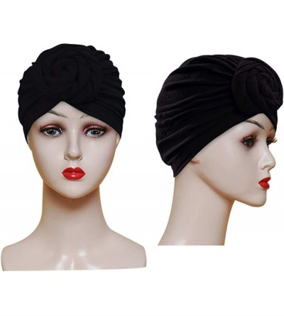 Skullies & Beanies Women Pre-Tied Bonnet Turban for Women Printed Turban African Pattern Knot Headwrap Beanie - C8192UYENKX $...