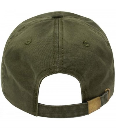 Baseball Caps Budtender Dad Hat Cotton Baseball Cap Polo Style Low Profile - Cotton Army Green - CG18SH966WY $12.83